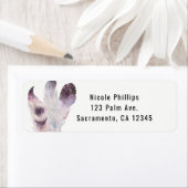 Boho Chic Bohemian Feather Modern Party Uitnodigin Etiket (Insitu)