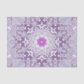 Boho chic Bohemian lila paarse mandala Tissuepapier (Voorkant)