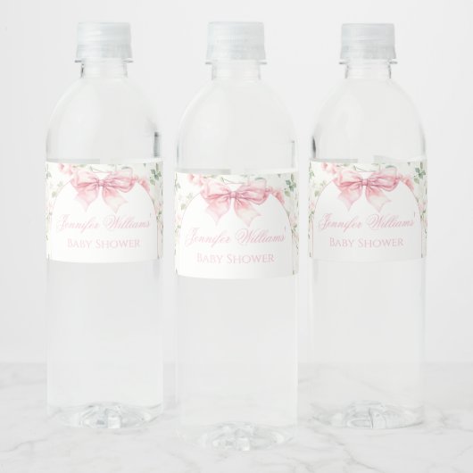 Boho chic boog baby meisje douche waterfles labels etiket (Flessen)
