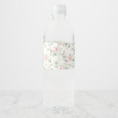Boho chic boog baby meisje douche waterfles labels etiket (Achterkant)