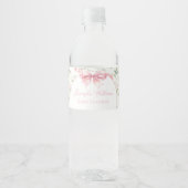Boho chic boog baby meisje douche waterfles labels waterfles etiket (Voorkant)