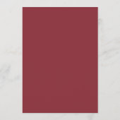 Boho Chic Bordeaux en Marine Bruiloft Herfst Advieskaart (Achterkant)