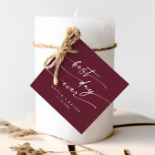 Boho chic bordeaux rood beste dag ooit bruiloft bedankjes labels