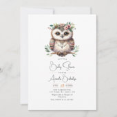 Boho Chic Bos Dieren Baby Shower Kaart (Voorkant)