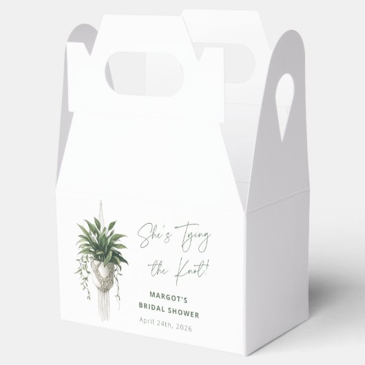 Boho Chic Botanical "Stropdas de knoop" Vrijgezell Bedankdoosjes (Geopend)