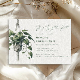 Boho Chic Botanical Stropdas de Knot Vrijgezellenf Kaart