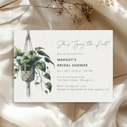 Boho Chic Botanical Stropdas de Knot Vrijgezellenf Kaart