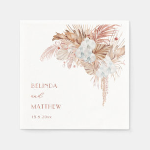 Boho Chic Botanisch Trouwen Servet