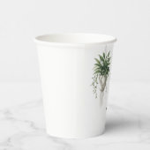 Boho Chic Botanische "Trouw met me" Bruidsdouche Papieren Bekers (Rechts)