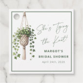 Boho Chic Botanische "Trouw met me" Bruidsfeest Bedankjes Labels (Voorkant)