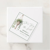 Boho Chic Botanische "Trouw met me" Bruidsmeisjest Bedankjes Labels (In situ)