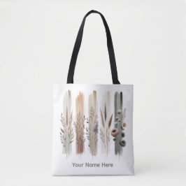 Boho Chic Botanische Wildflower Tote Bag