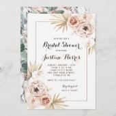 Boho Chic Bridal Shower-uitnodiging Kaart (Voorkant / Achterkant)