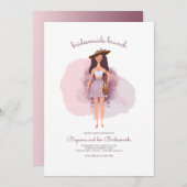 Boho Chic Bridesmaids Brunch Invitation Kaart (Voorkant / Achterkant)