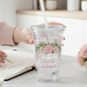 Boho Chic Bruidsfeest Acryl Drinkbeker