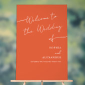 Boho Chic bruiloft acryl teken welkom. Acryl Bord (Neutraal)