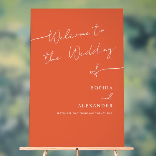 Boho Chic bruiloft acryl teken welkom. Acryl Bord (Neutraal)