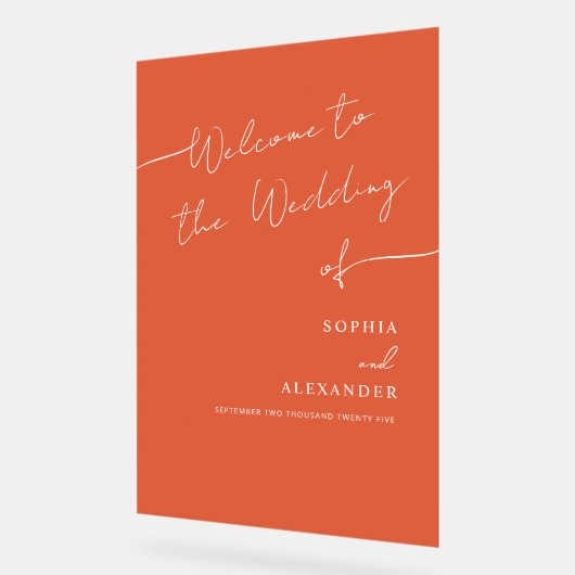 Boho Chic bruiloft acryl teken welkom. Acryl Bord (Hoek)