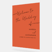 Boho Chic bruiloft acryl teken welkom. Acryl Bord (Hoek)