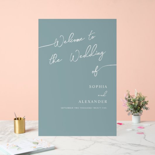 Boho Chic bruiloft acryl teken welkom. Acryl Bord (Huwelijk)