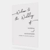 Boho Chic bruiloft acryl teken welkom. Acryl Bord (Hoek)