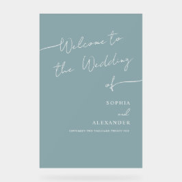 Boho Chic bruiloft acryl teken welkom. Bord