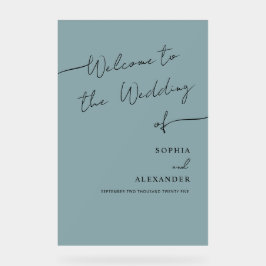 Boho Chic bruiloft acryl teken welkom. Bord