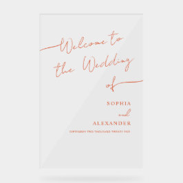 Boho Chic bruiloft acryl teken welkom. Bord