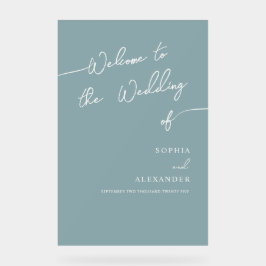 Boho Chic bruiloft acryl teken welkom. Bord