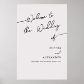 Boho Chic bruiloft Poster teken Welkom. (Voorkant)