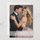 Boho Chic bruiloft receptie alleen Elopement Kaart (Voorkant)