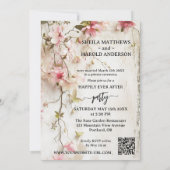 Boho Chic bruiloft receptie alleen Elopement Kaart (Achterkant)