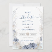 Boho Chic Bruiloft Strand Resort Bestemming Save The Date (Voorkant)
