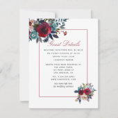 Boho Chic Burgundy and Navy Autumn Fall Wedding (Voorkant)