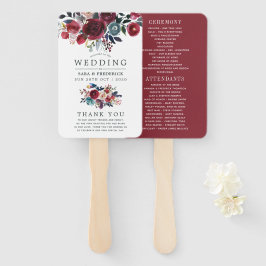 Boho Chic Burgundy and Navy Autumn Fall Wedding Handwaaier