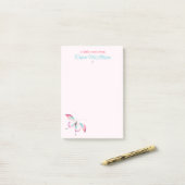 Boho Chic Chinoiserie Butterfly Post-it® notes (Op bureau)