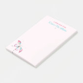 Boho Chic Chinoiserie Butterfly Post-it® notes (Schuin)