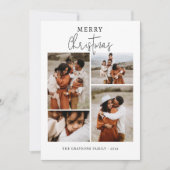 Boho Chic Christmas Kaart Fotocollage (Voorkant)