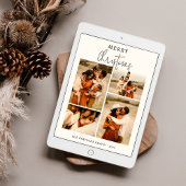 Boho Chic Christmas Kaart Fotocollage