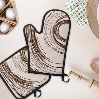 Boho Chic Circles Ovenwant & Pannenlap Set