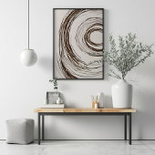 Boho Chic Circles Poster
