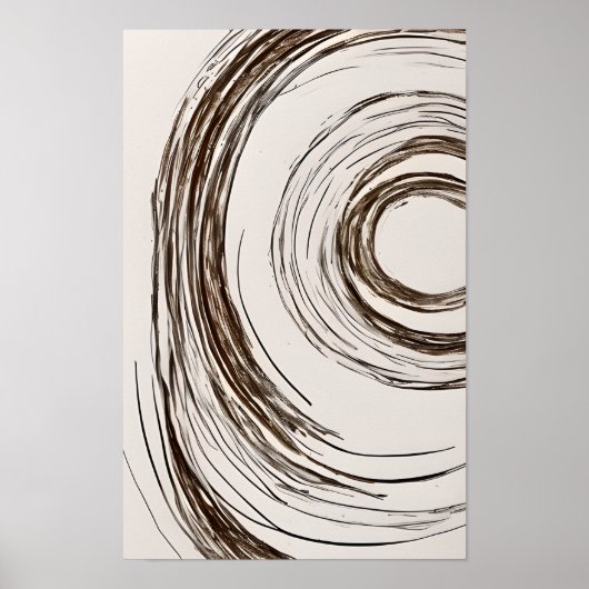 Boho Chic Circles Poster (Voorkant)