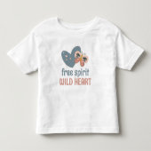 Boho Chic Citaat Vrije Geest Wilde Hart Kinder Shirts (Voorkant)