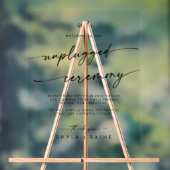 Boho Chic Clear Acryl Huwelijk Unplugged Ceremonie Acryl Bord (Neutraal)