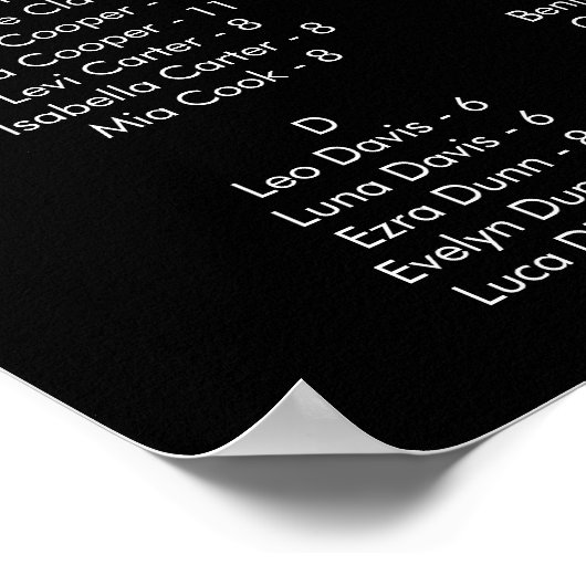 Boho Chic COLOR BEWERKBAAR Afbeelding Zitkaart Poster (Hoek)