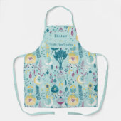 Boho Chic Cooking - Blauwe Pastel met Pijlen & Maa Schort (Voorkant)