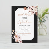 Boho Chic Cream and Brown Floral Vrijgezellenfeest Kaart (Staand voorkant)
