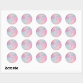 Boho Chic Crossed Arrows Pastel Polygonal Bohemian Ronde Sticker (Vel)