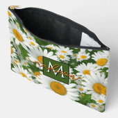 Boho chic daisy patroon witte bloemen personaliser etui (Open)