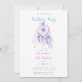 Boho Chic Dream Catcher Paarse Elke Leeftijd Verja Kaart (Voorkant)